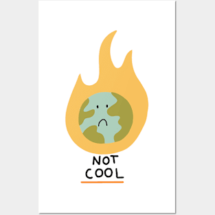 Global Warming is NOT cool Posters and Art